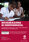 Stampa la locandina 5 x 1000 a Oxfam Italia: firma una dichiarazione d’indipendenza!