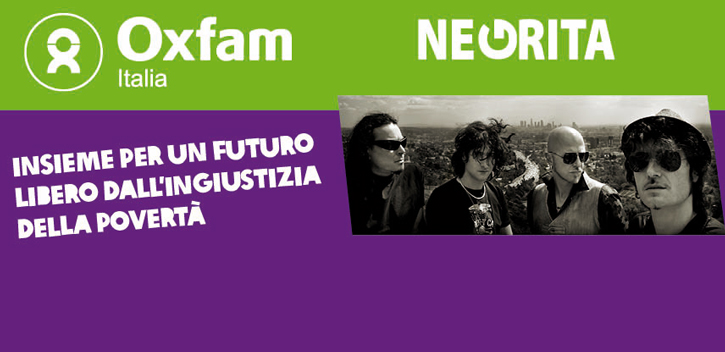 I Negrita on tour a fianco di Oxfam Italia