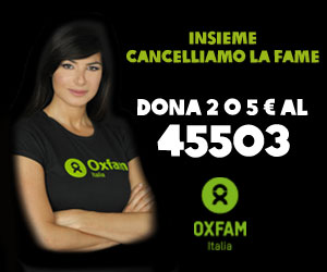 Ilaria D'Amico con Oxfam Italia