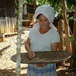Donna con chicchi caffè, Dominicana. Credits: OxfamItalia