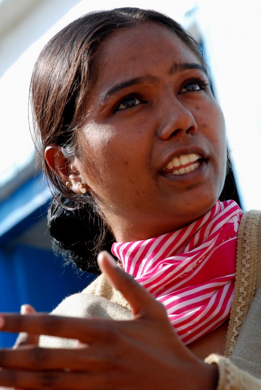 Nuzhat Ansari, mantiene la sua famiglia e vuole che le sia riconosciuto questo ruolo. India, Credits: Oxfam GB Nuzhat Ansari, mantiene la sua famiglia e vuole che le sia riconosciuto questo ruolo. India, Credits: Oxfam GB