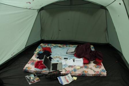 La tenda del nostro operatore, Haiti. Credits: Federico Saracini/Oxfam Italia