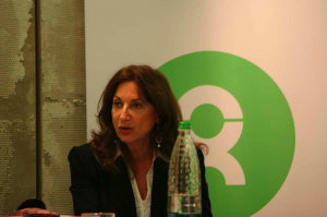 L'economista Loretta Napoleoni in occasione della presentazione di Oxfam Italia. Credits:DemostenesUscamayta/OxfamItalia