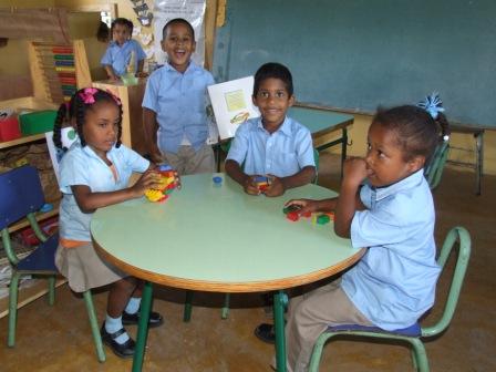 Alunni della scuola a El Zanjon, Salcedo. Credits: Robinson Ramirez/OxfamItalia