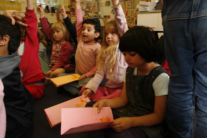 Lezione di educazione allo sviluppo: si parla di Thailandia. Credits: Crispin Hughes/OxfamGB