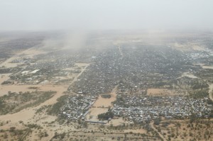 Kenya. Veduta aerea di Dadaab, i più grande campo profughi del mondo. Credits: Oxfam