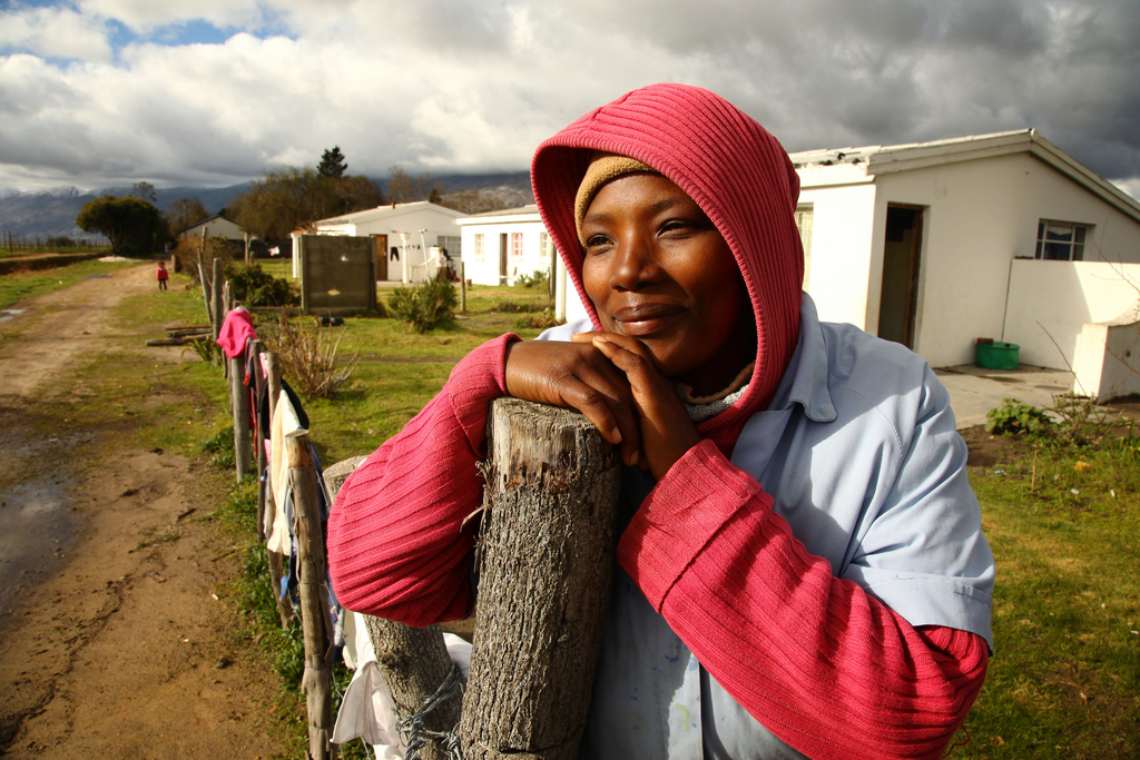 Lena Baadjies vive con sua madre, suo padre, la sua zia, due cugini e i suoi due figli. Credits: Matthew Willman/OxfamAUS