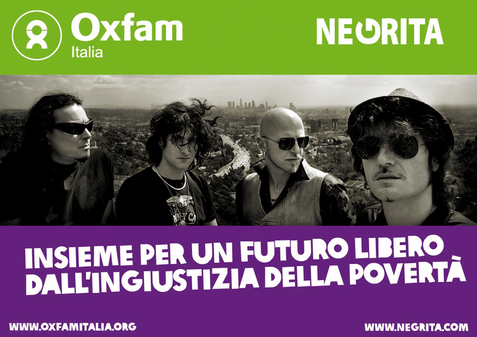 I Negrita a fianco di Oxfam Italia nel loro tour! I Negrita a fianco di Oxfam Italia nel loro tour!