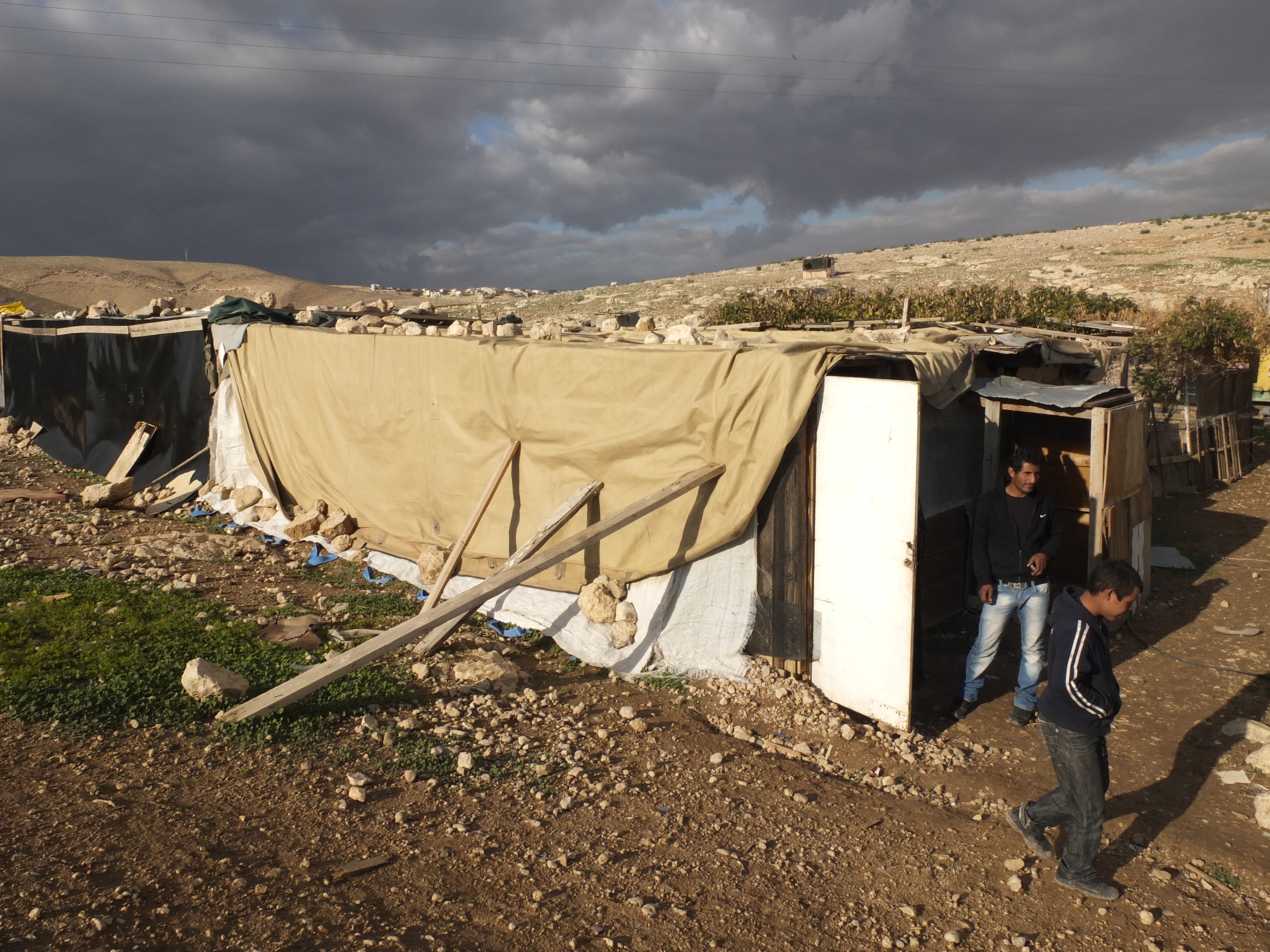 Ai palestinesi è proibito costruire infrastrutture permanenti. Credits: Valentina Lanzilli