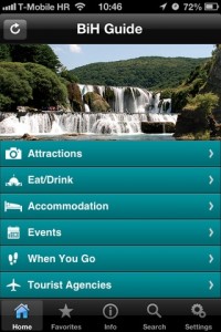 BH tourist guide application