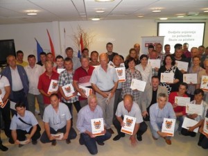 Vocational certificates awarded to beekeepers in Dubrovnik