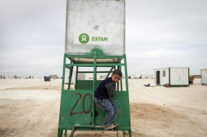 aatari, Giordania. Una cisterna per l'acqua installata da Oxfam. Credits: Oxfam