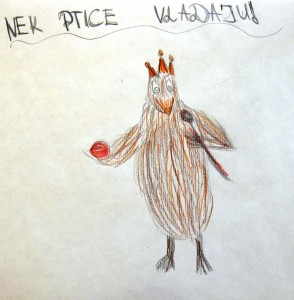 "Let the birds rule" by Danijela Krstović, 6th class pupil of the primary school in Tivat.