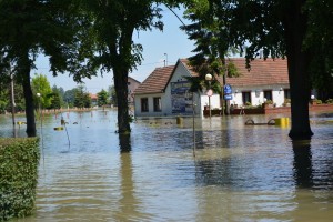 Gli allagamenti nella regione di Bijeljina