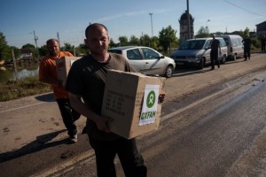 Posavina. Consegna kit igienici alla popolazione