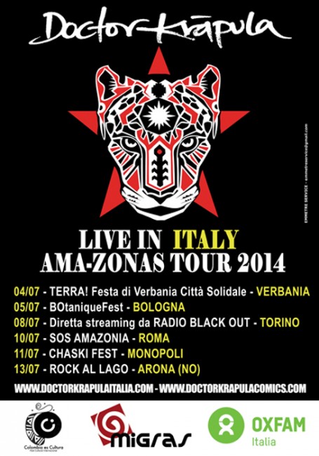 Date italiane del tour 2014 di Doctor Krapula