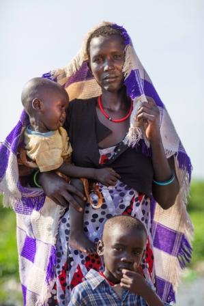 Rebecca e i suoi bambini. Credits: Oxfam Rebecca e i suoi bambini