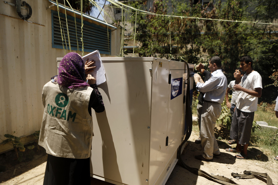 Operatori Oxfam a Gaza