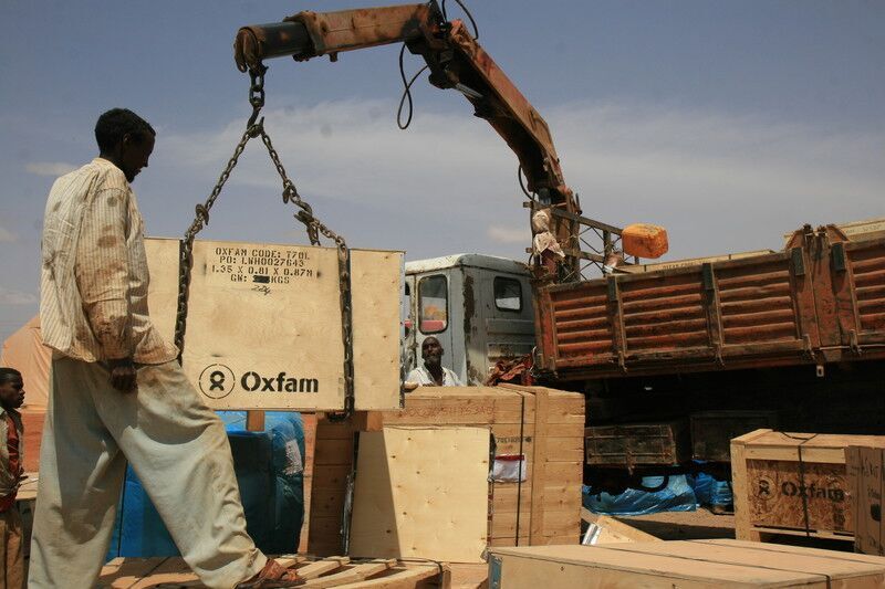 Staff Oxfam a lavoro