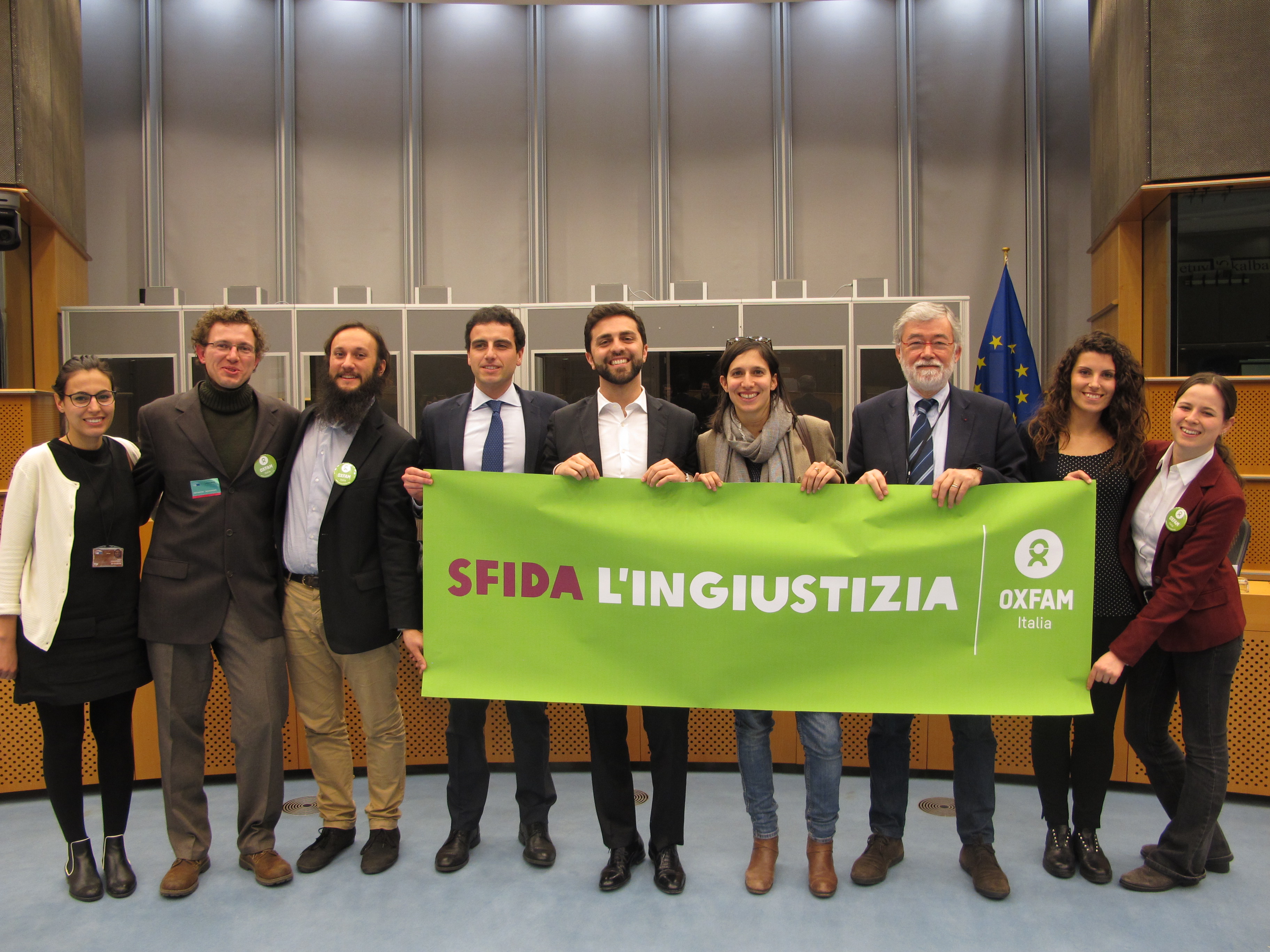 Sergio Cofferati, Elly Schlein, Marco Zanni e Marco Valli con i nostri attivisti