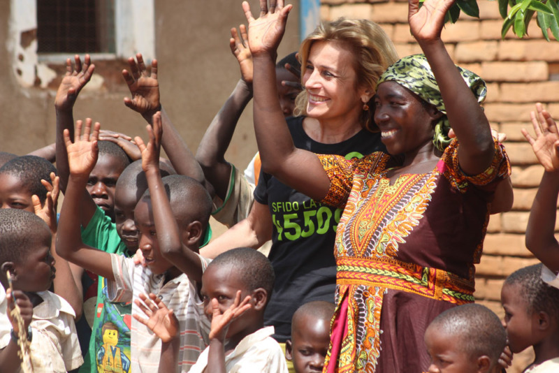 Alessandra Appiano durante il viaggio in Tanzania