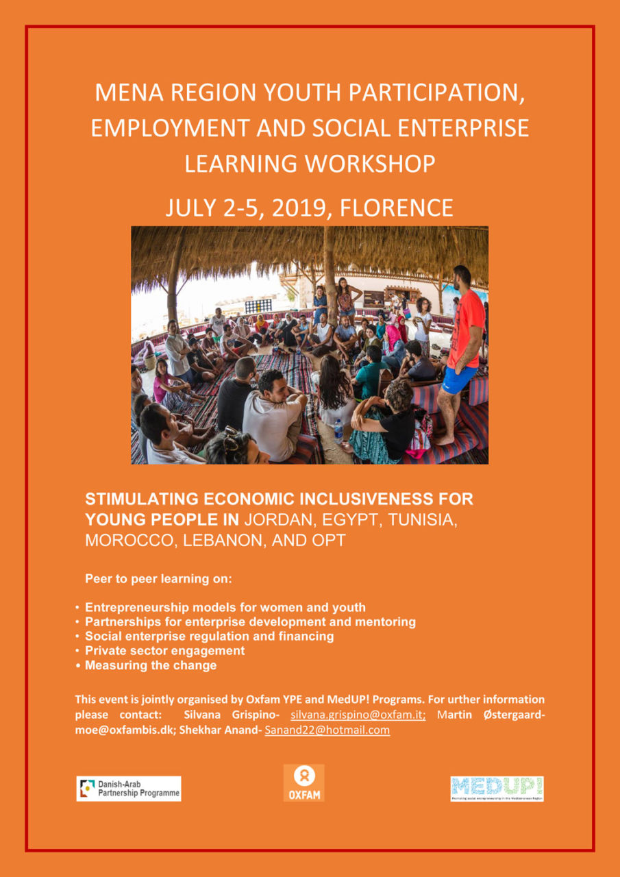 “Oxfam Learning Event”: Promozione della giustizia Economica nella regione del Mediterraneo