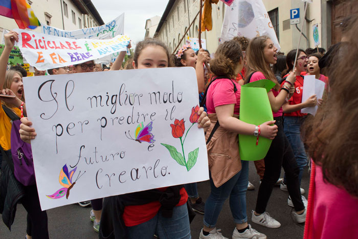 Studenti per la lotta al cambiamento climatico