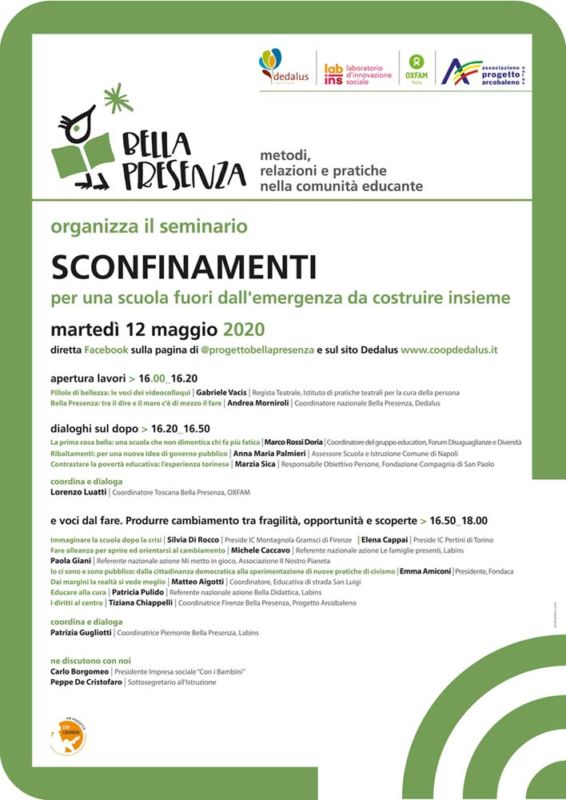 Locandina - Seminario Sconfinamenti -12 maggio 2020