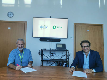 L’intesa è stata rinnovata alla presenza del direttore generale del Meyer, Alberto Zanobini, e del direttore generale di Oxfam Italia Roberto Enrico Barbieri.