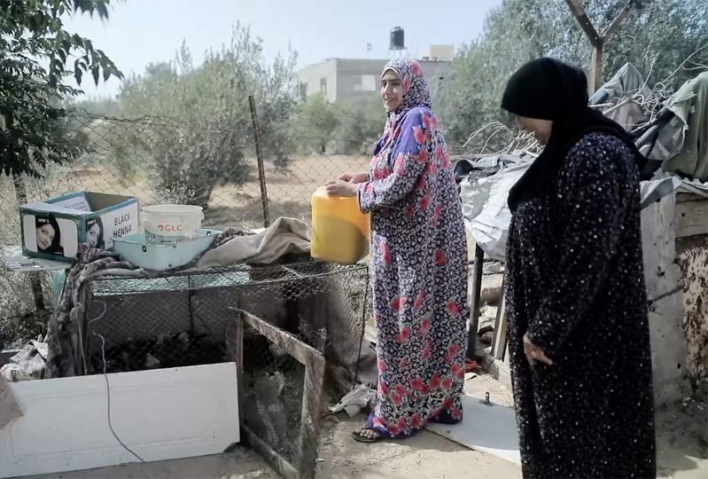 Linda Abu Hajras vive a sud di Gaza e ha perso tutto