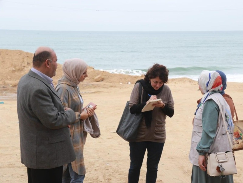 foto di alcuni operatori umanitari a Gaza