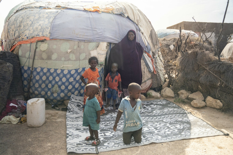 La scarsità d'acqua in Somalia uccide il bestiame e costringe le persone a bere acqua sporca e contaminata