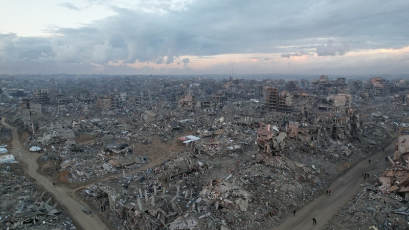 Immagine aerea/drone del governatorato di Gaza settentrionale. Credit: Alef Multimedia Company/Oxfam