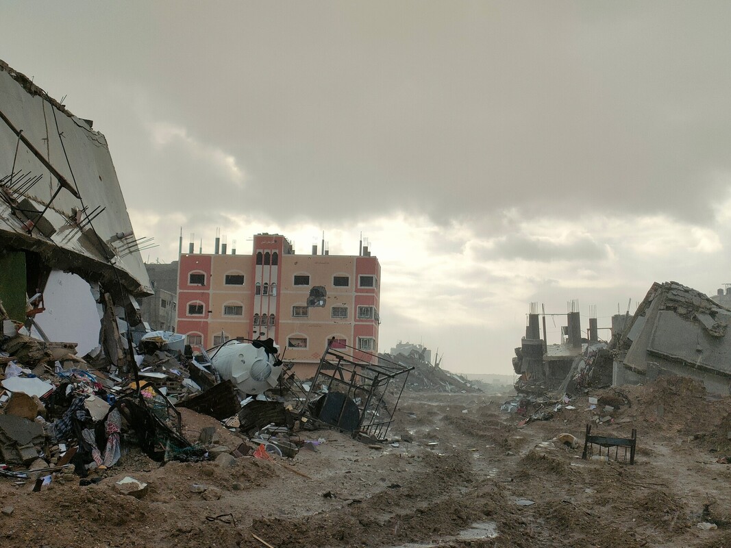 Devastazione a Gaza City. Credit: Clémence Lagouardat / Oxfam