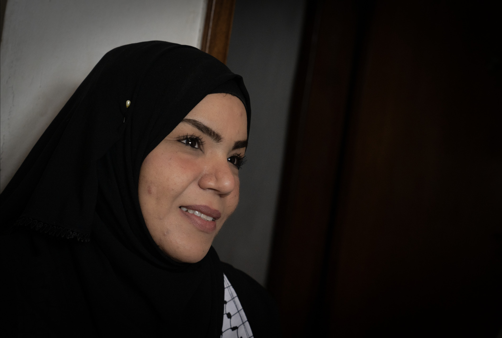 Taha Suha Samih Mahamud nella sua casa a Empoli, Toscana. Foto: Annalisa Ausilio/Oxfam 