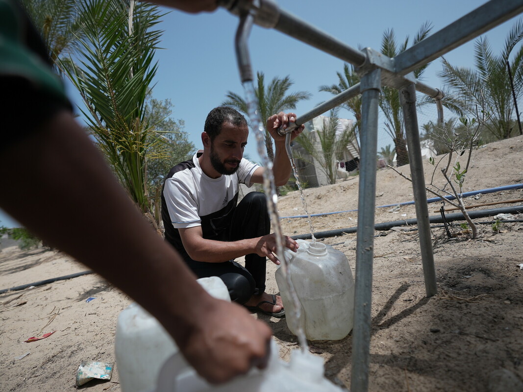 Nel Nord di Gaza si sopravvive con appena 3 litri di acqua al giorno. Foto: Alef Multimedia Company/Oxfam 