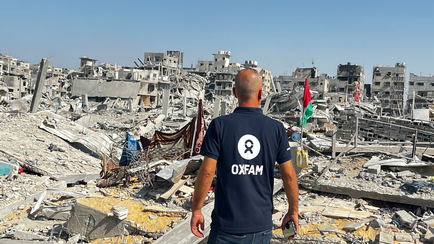 Gaza City dopo il cessate il fuoco dello scorso ottobre. Da allora, decine di palestinesi continuano a morire. Foto: Ghada Alhaddad/ Oxfam